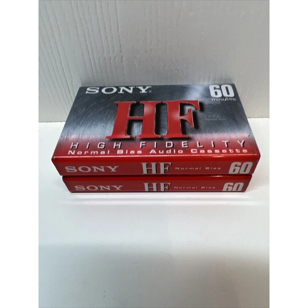 Sony ︱HF ︱60 Minute︱ Audio Cassette ︱Lot of (2) ︱Factory Sealed︱High Fidelity